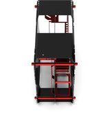 Zeaginal ZC-01M Plus (Negro/Rojo) - Carcasa del Ordenador Abierto ATX