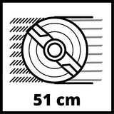 Einhell Cortacésped de gasolina GC-PM 51/3 S HW (2,7 kW, accionamiento de rueda trasera desconectable, regulación de altura de corte central de 6 niveles, bolsa colectora de hierba de 70 L)