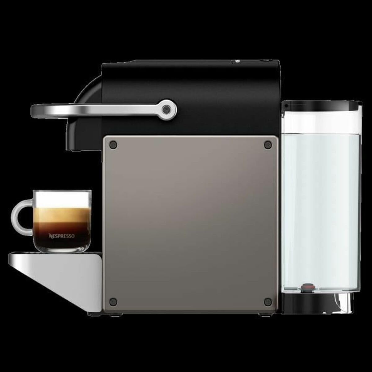 Nespresso Krups Pixie Redesign, Máquina de café cápsula, Sistema de calentamiento rápido, Bomba de alta presión, Fácil de usar, Titanio, YY5290FD
