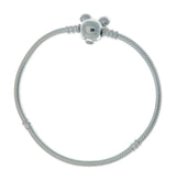 Pandora Disney Pulsera con diseño de Minnie de plata con circonitas cúbicas transparentes, 16