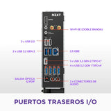 NZXT N7 B850 - Placa Base Gaming AMD B850 AM5 ATX para Ryzen 9000/8000/7000-16+2+1, DDR5, 3X M.2, PCIe 5.0, Wi-Fi 6E, LAN 2.5GbE, USB 4 – M.2 NVME con Cierre rápido – Cubierta Completa – Negro