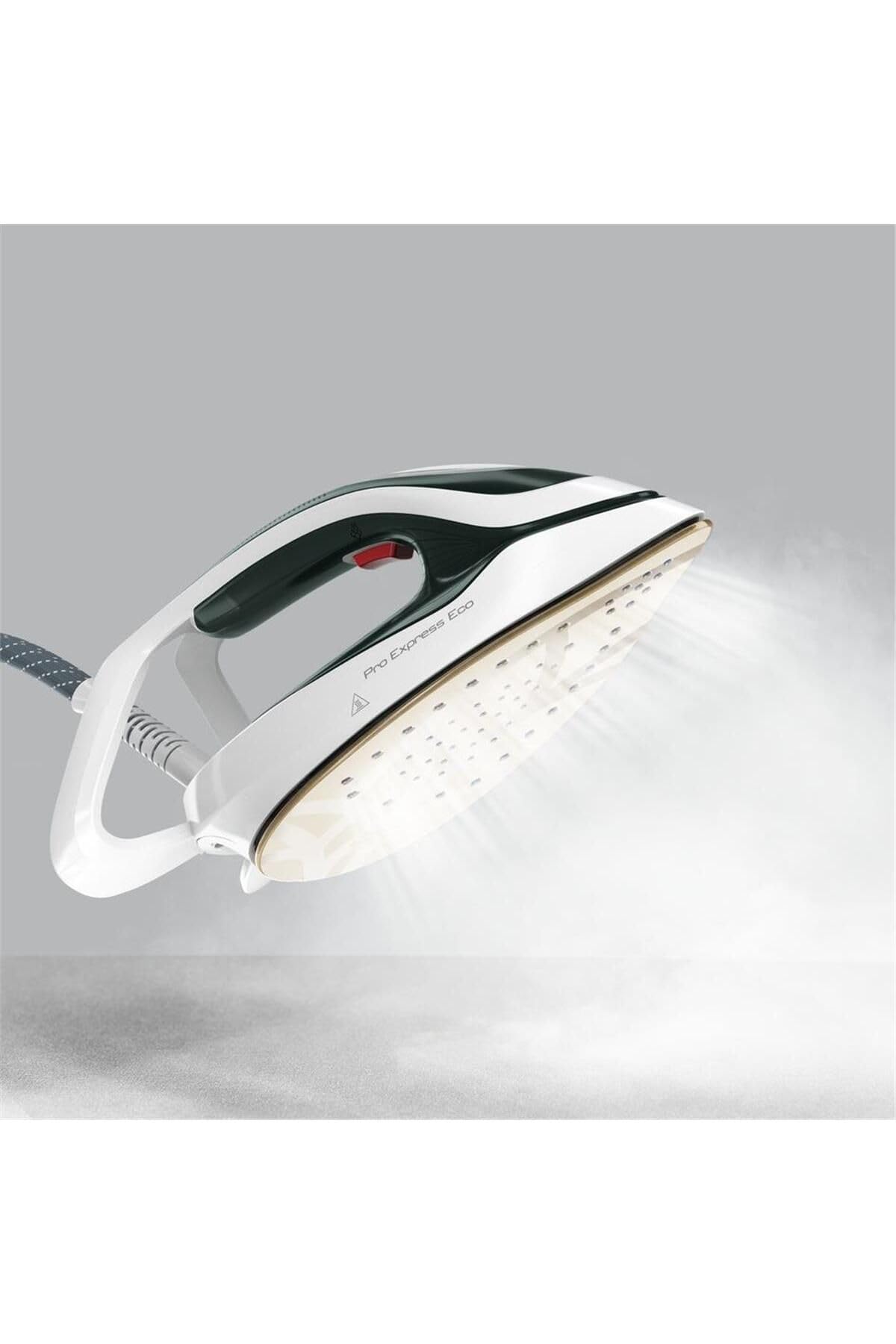 Tefal Pro Express Eco GV9E21E0 - Plancha de vapor (2200 W, presión de 7,5 bar, 560 g/min, vapor continuo, 140 g/min, modo ecológico, colector de cal, tecnología Smart Temp), color verde bosque