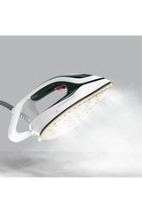 Tefal Pro Express Eco GV9E21E0 - Plancha de vapor (2200 W, presión de 7,5 bar, 560 g/min, vapor continuo, 140 g/min, modo ecológico, colector de cal, tecnología Smart Temp), color verde bosque