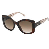 Nina Ricci Snr317 Gafas, Red Havana+Opal Red, 53 para Mujer