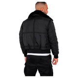 ALPHA INDUSTRIES B15-3 TT Chaqueta, Hombre, Negro (Black - 03), Large