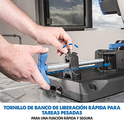 Evolution Sierra tronzadora industrial para acero de 355 mm S355CPS de Evolution: acabado que se puede trabajar al instante, sin calor, rebabas ni chispas. Incluye hoja para acero dulce