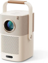Proyector T2 Portátil WiFi 6 Bluetooth Full HD 1080P 4K Nativo Soporte Cine en Casa/Exterior para Móvil/iOS/Android con Sound by J y Batería Integrada