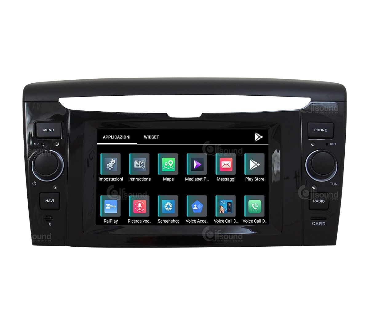 Autorradio de Ajuste Personalizado para Lancia Ypsilon Android GPS Bluetooth WiFi Dab USB Pantalla táctil Full HD 6,2" procesador de 8 núcleos y comandos de Voz