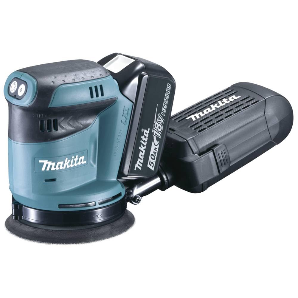 Makita DBO180RTJ, Lijadora (1,8 kg, 125 mm,45 min, 18 V)