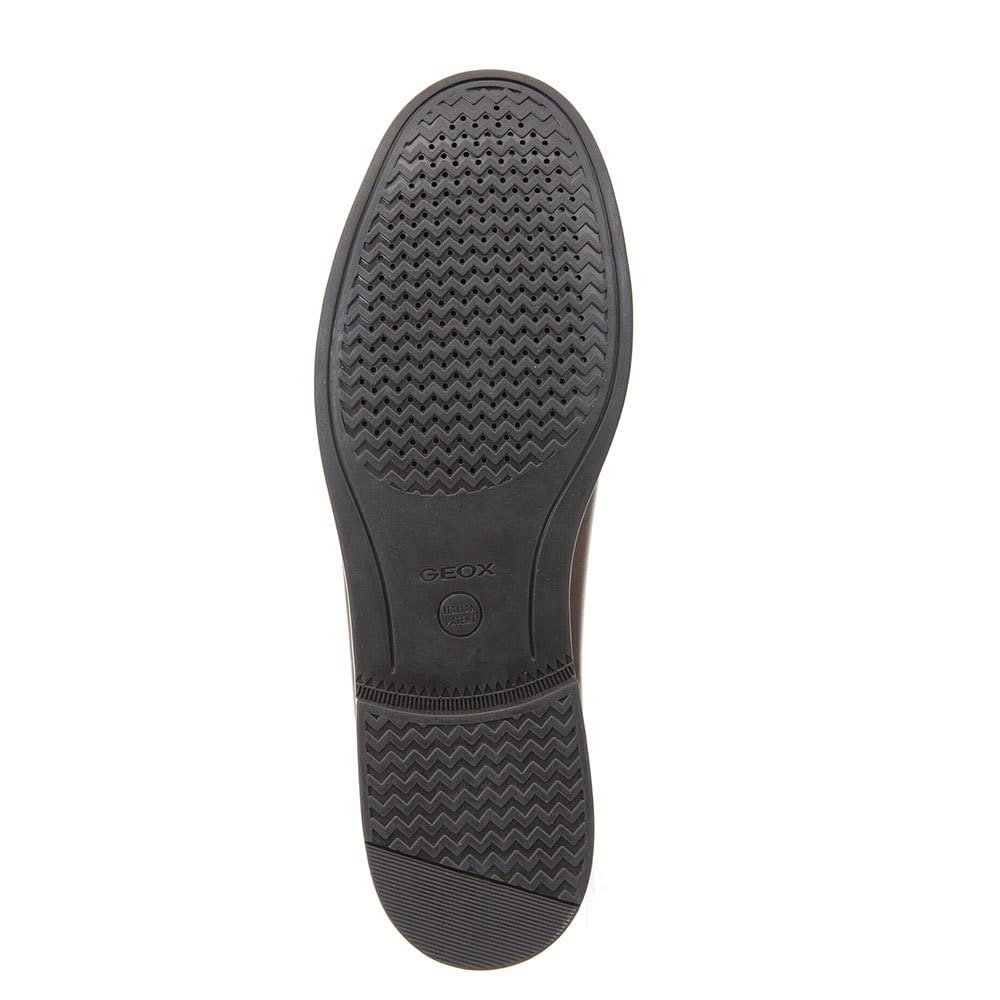 Geox U New Damon B, Mocasines Hombre, Marrón Dk Brown, 47 EU