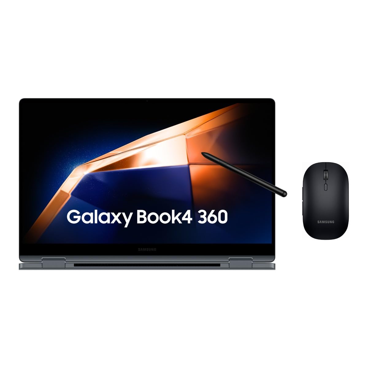 Samsung Galaxy Book4 360 + Ratón, Ordenador Portátil Convertible 15.6" Full HD, Táctil y S Pen, Intel Core 7-150U, 8GB RAM, 512GB SSD, Intel Graphics, Windows 11 Home, Gris, Teclado QWERTY Español