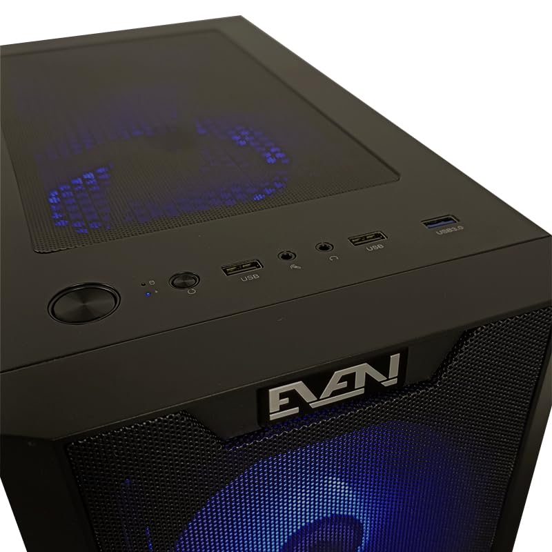 EVEN - PC Gaming Starter Ryzen 5 5600G | 16GB DDR4 RAM| 500GB NVME SSD|5X Ventiladores | Sin Sistema Operativo