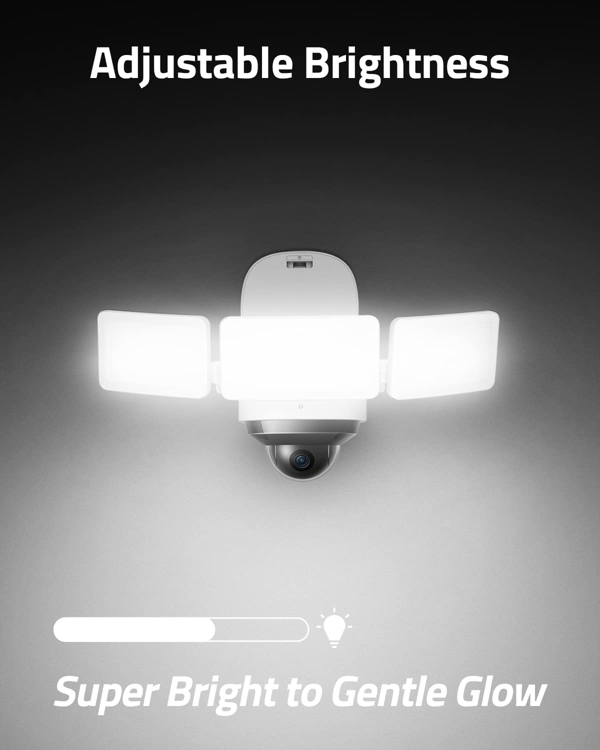 eufy Security Cámara Vigilancia WiFi Exterior Floodlight CAM 2 Pro, Función de Giro e inclinación de 360°, 2K Full HD, iluminación Inteligente, Impermeable, IA en el Dispositivo, sin Tarifa mensual