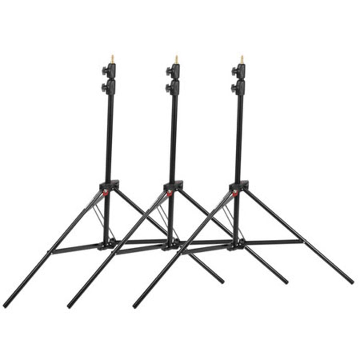 Manfrotto 1052BAC-3 - Soporte de Equipos de iluminación fotográfica, Pack de 3, Negro