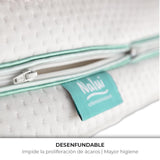 Nalui - Colchón Cuna Desenfundable 70x140cm Baby One con Núcleo Adapt Foam Suave, Transpirable y Acolchado Termorregulador. Hipoalergénico | Certificado Oeko-Tex® | Altura ± 12cm | Hecho en España