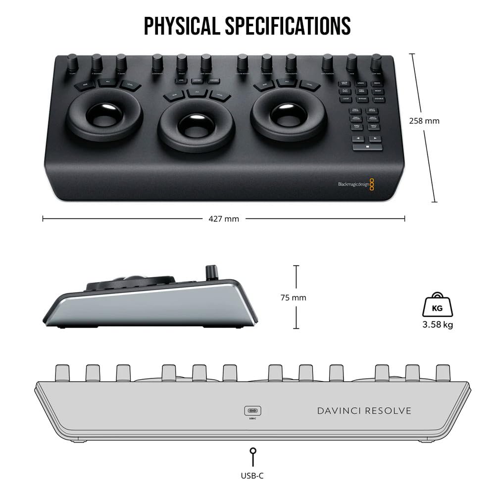 Blackmagic Design Davinci Resolve Micro Panel + Software Key (BM-DV/Res/BBPNLMIC-LIC)