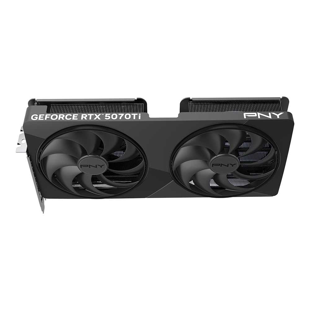 PNY Tarjeta Gráfica GeForce RTX™ 5070Ti Slim 16GB OC Doble Ventilador, 2-Slot
