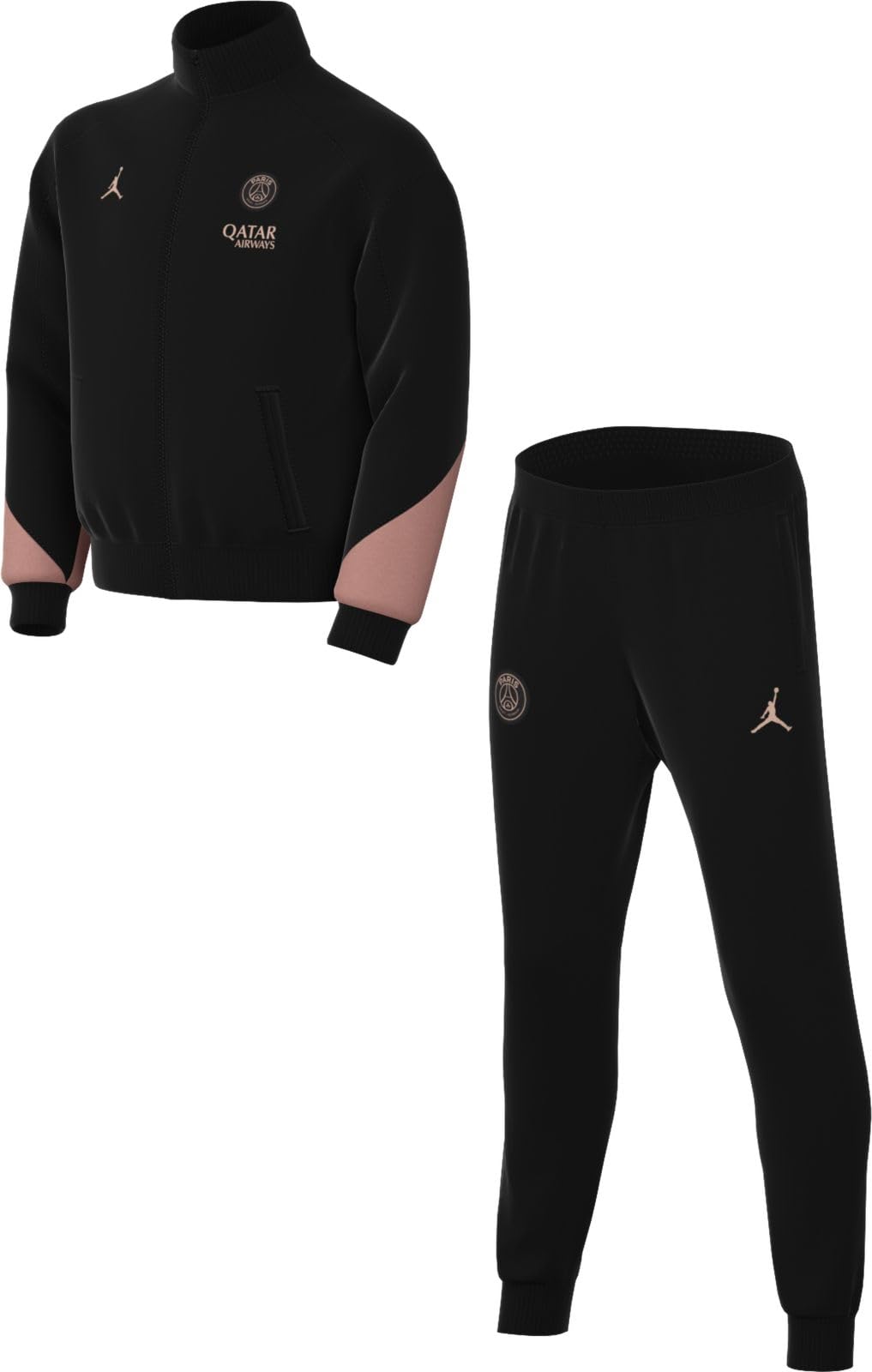 Tercera Equipación Strike París Saint-Germain Chándal De Fútbol De Tejido Knit Jordan Dri-Fit - Niño/A, Black/Rust Pink/Rust Pink, FQ2660-013, L