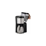 Melitta Look V Therm Perfection 1025-16 - Cafetera de goteo con jarra térmica y protección antical, cafetera de filtro con depósito extraíble, máquina de café para hasta 10 tazas, 1,25 L, negro