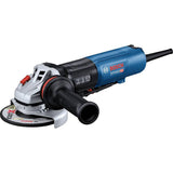 Bosch Professional GWS 17-125 PSB - Amoladora angular ( Ø 125 mm, 1700W, hombre muerto, vel. regulable 2800 - 11500 rpm, freno)