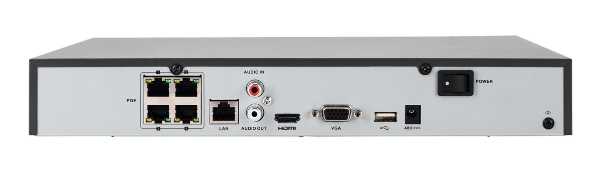 ABUS TVVR36423D - Grabadora de vídeo en Red y 2 cámaras PoE Mini Domo