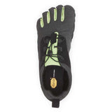 Vibram Fivefingers V-Run Retro para Hombre, Negro, Verde, Negro, 12-12.5