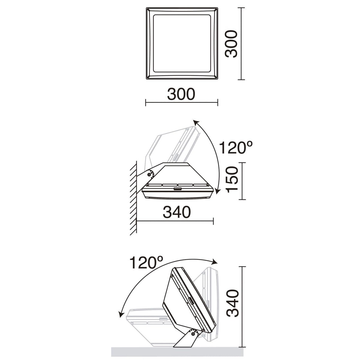 Cristher CAYU - Proyector gx53 4x7w led 2800lm 4000k
