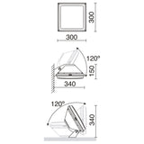 Cristher CAYU - Proyector gx53 4x7w led 2800lm 4000k