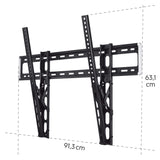 Hama | Soporte de Pared para TV de 46" a 100" (Soporte inclinable +0/-12° de Pared, Pantallas de hasta 191cm, Carga máx de 75kg, VESA 800 x 600)