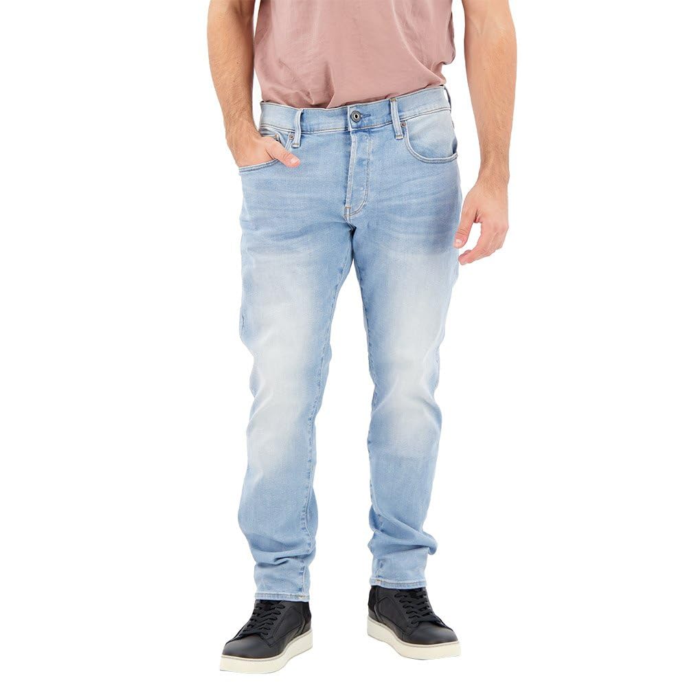 G-STAR 3301 Slim Jeans Vaqueros, Azul (Lt Indigo Aged 51001-8968-8436), 33W / 34L Hombre