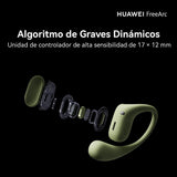 HUAWEI FreeArc Auriculares Open-Ear, Inalámbricos Bluetooth, Resistencia al Agua IP57, 28 Horas, Auriculares Deportivos con iOS, Android o Windows, Verde