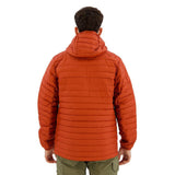 Columbia Silver Falls Hooded Jacket, Chaqueta Acolchada Con Capucha para Hombre, Warp Red, Talla M
