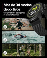 SUUNTO Run Reloj GPS Running, Pantalla Táctil AMOLED 1,32'', Ligero, Multideporte, Monitor Actividad, GPS Preciso, Seguimiento Cardíaco/Sueño, 12 Días Autonomía, 4GB Almacenamiento Música