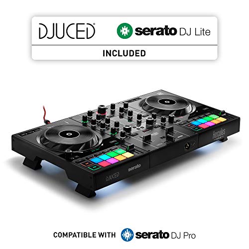 Hercules DJControl Inpulse 500 - Controladora de DJ USB de 2 decks para Serato DJ Lite y DJUCED