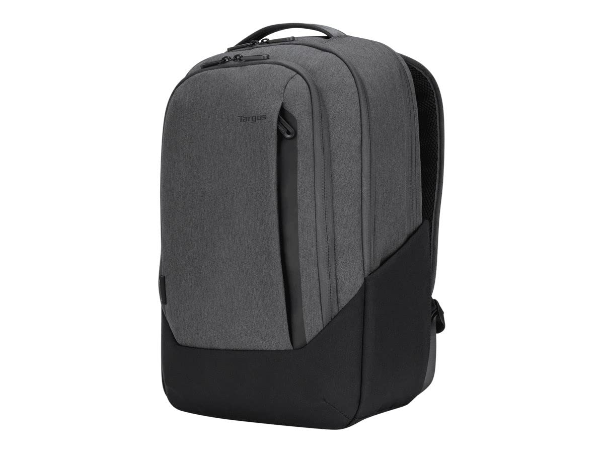 Targus TBB58602GL Mochila Hero Cypress 15.6" con Ecosmart - Gris Hecho de 26 Botellas de Agua de plástico recicladas Bandolera ergonómica Acolchada