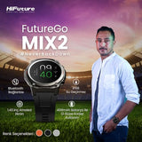 HiFuture GoMix2 Reloj Inteligente Hombre Mujer, Pantalla AMOLED, Resistente al Agua IP68, Monitor de frecuencia cardíaca en la, podómetro smartwatch para Android e iOS (Naranja)