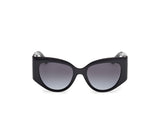 Guess Gu00202 Gafas, 01b Shiny Black, 54/19/135 para Mujer