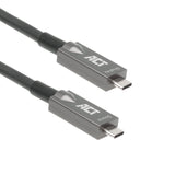 ACT Cable óptico activo USB C (AOC) de 5 m, cable de video USB C USB 3.2 Gen2, 10 Gbps de alta velocidad, cable activo de fibra óptica USB C, para videoconferencias, Smartboard - AK4305