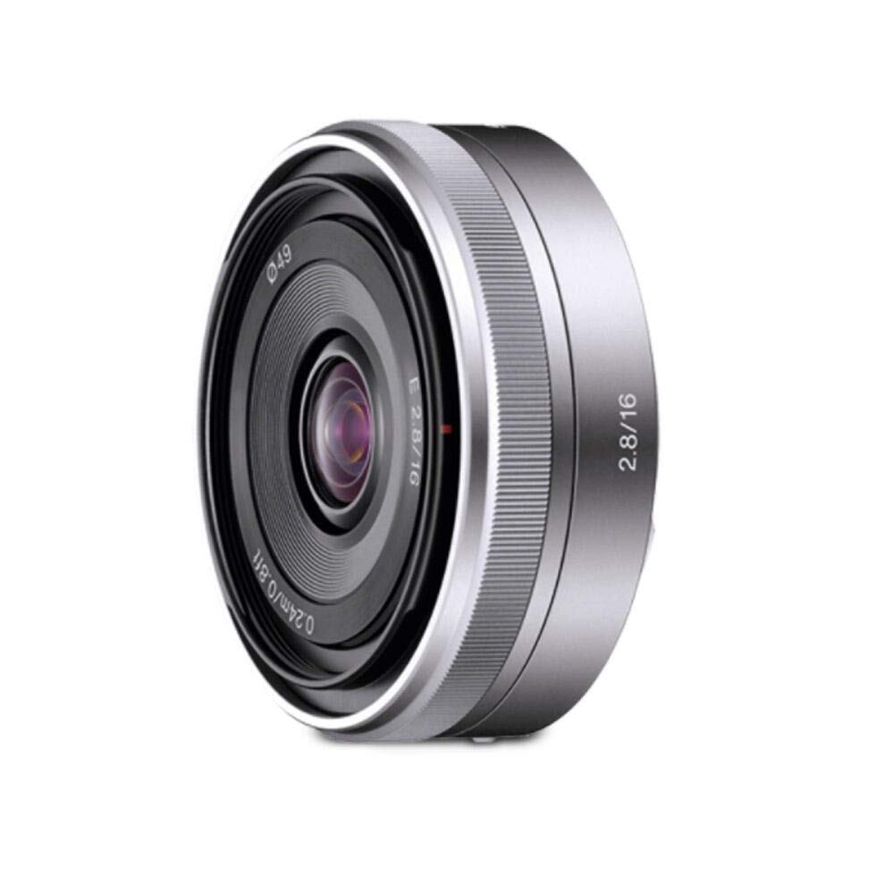 Sony SEL16F28 - Objetivo para Sony (distancia focal fija 16mm, apertura f/2.8-22, diámetro: 49mm) plateado