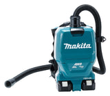Makita DVC265ZXU Aspirador 18Vx2 + Tubo 1,5m AWS Bluetooth 2L, 36V,