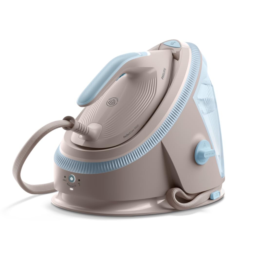 Philips PerfectCare Centro de planchado Serie 7000, golpe de vapor de 600g, suela SteamGlide Elite de 8,5 bares (PSG7200/60)