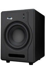 Fluid Audio Subwoofer de Estudio Activo F8S (Amplificador de Clase D de 200 W, Respuesta en frecuencia de 30-200 Hz, Compacto y Potente, con Pedal de Control de Graves),Negro