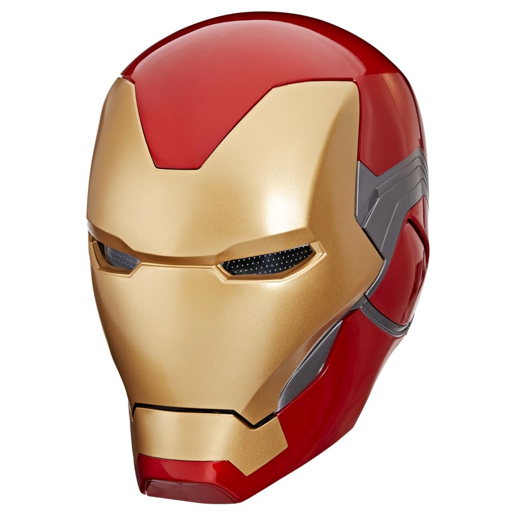 Marvel Legends Series, Casco electrónico premium de Iron Man con efecto de luces, Avengers: Endgame, Artículo para juego de rol de adultos