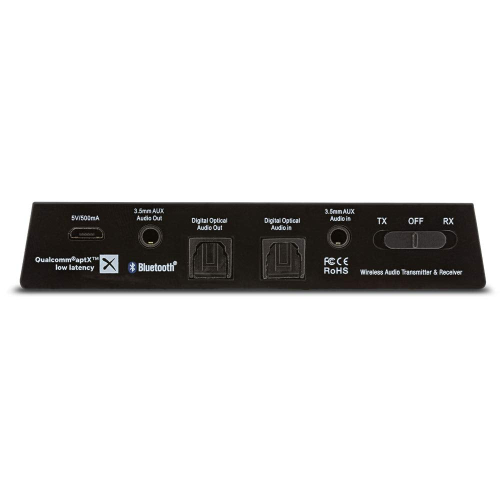 InLine® Transceptor de Audio Bluetooth, transmisor y Receptor, BT 5.0, aptX LL, Jack + Toslink 99151I