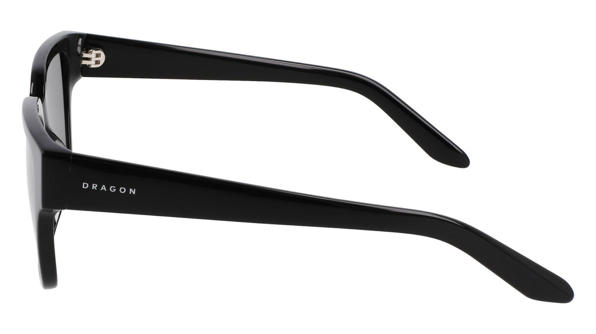 DRAGON ROWANIZED Gafas, Shiny Black with Ll Smoke Polarized Lens, Talla única Unisex Adulto