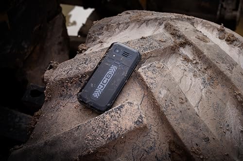 JCB Tradesman 3 4G Teléfono Robusto con WiFi, Resistente al Agua, con Whatsapp, Punto de Acceso, Doble SIM y Bluetooth, Negro