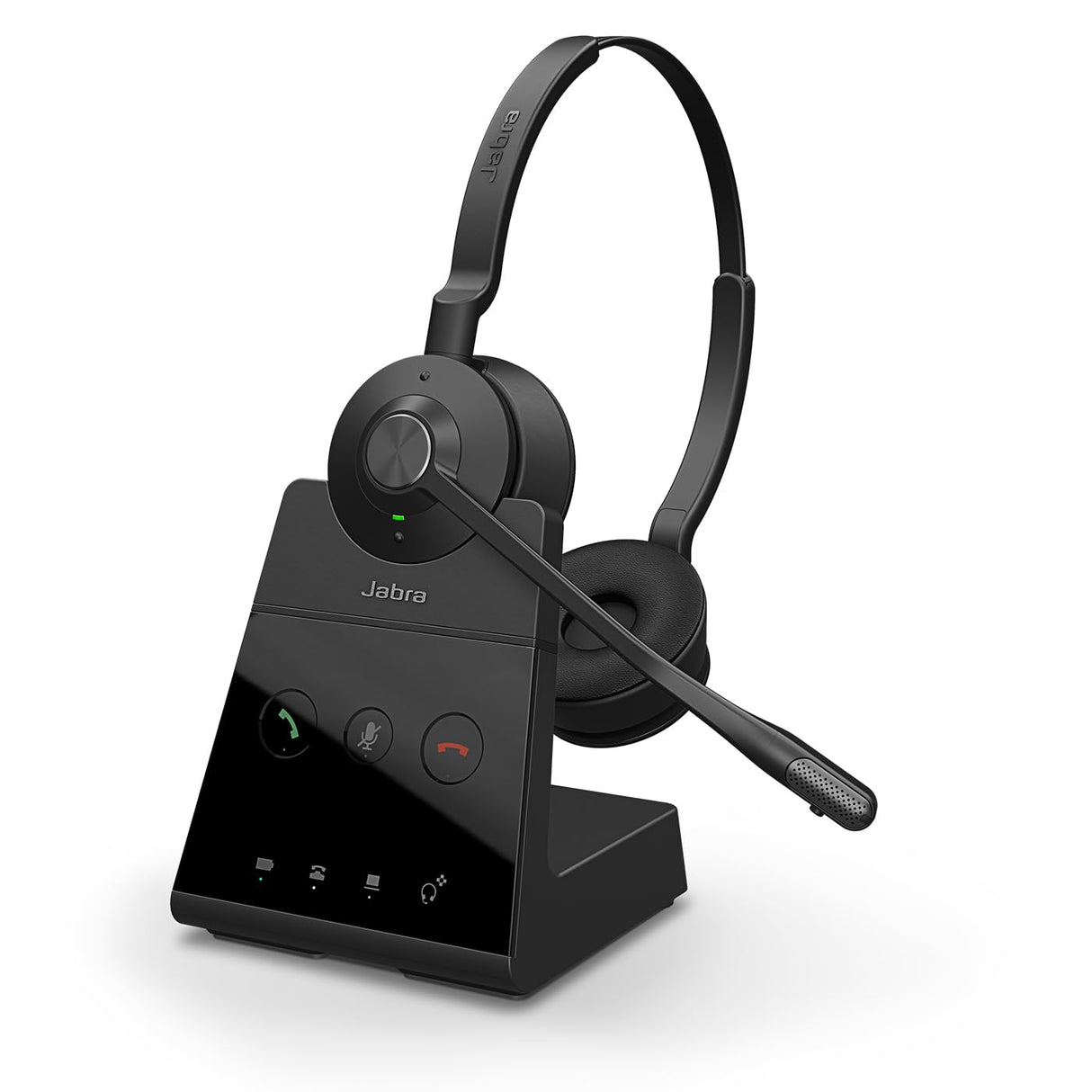 Jabra Engage 65 SE Auricular inalámbrico estéreo para Llamadas Profesionales, Seguridad DECT, batería de 13 Horas, Comodidad Durante Todo el día con Base, Cable USB-C