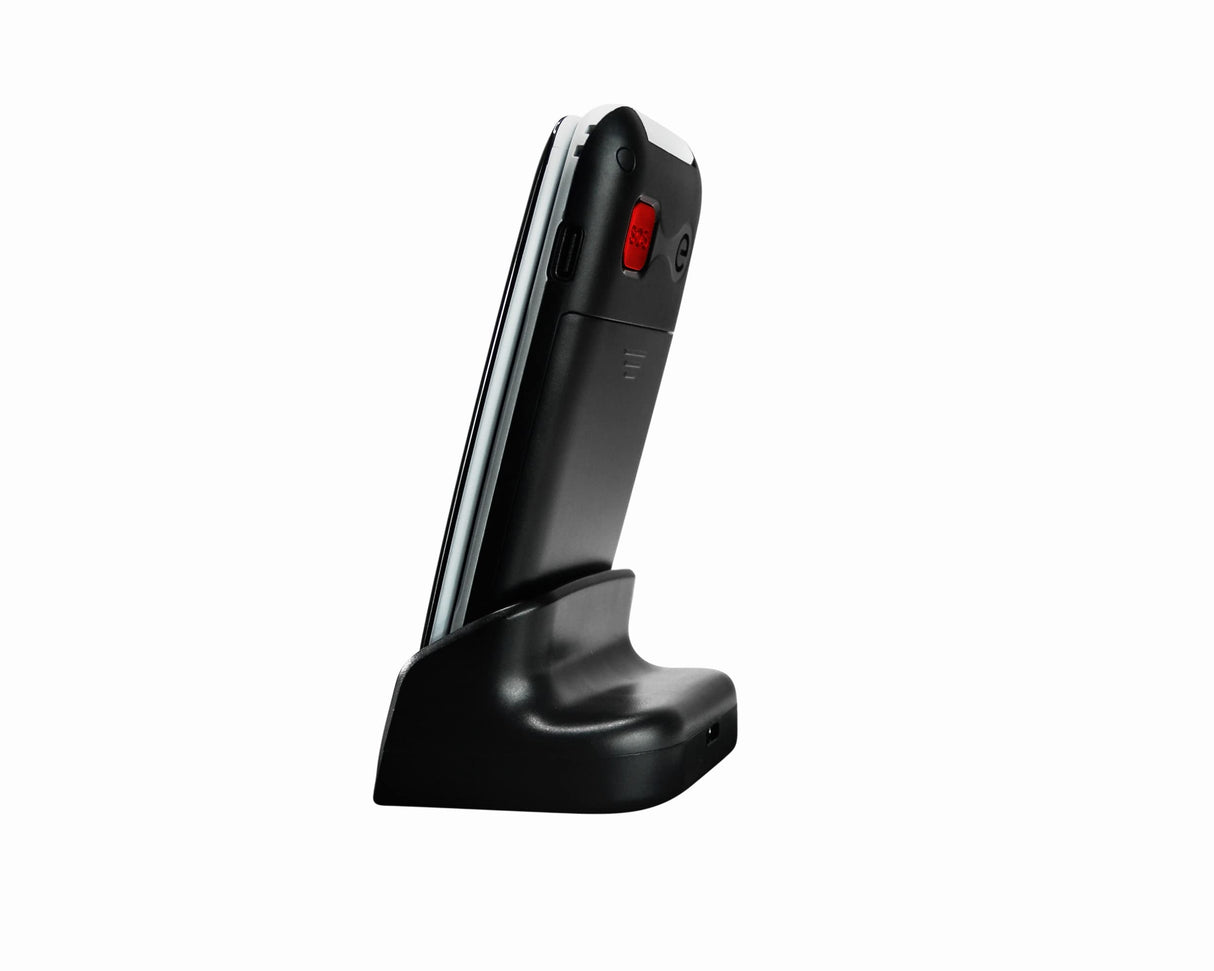 Geemarc CL8700 - Teléfono Móvil Clamshell 4G Amplificado con Botones Grandes, Función SOS y Teclas de Memoria para Personas Mayores con Discapacidad Auditiva - Desbloqueado y Bluetooth - Versión ES