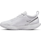 NIKE Court Zoom Pro, Zapatos de Tenis para Mujer, White Metallic Silver, 41 EU