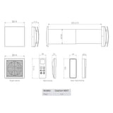 AERAULIQA Quantum Next Unidad de VMC descentralizada de flujo alterno, recuperación de calor, supersilenciosa, con mando a distancia multifunción, diám. 158 – Cód.003015